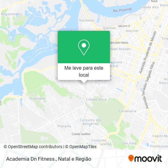 Academia Dn Fitness. mapa