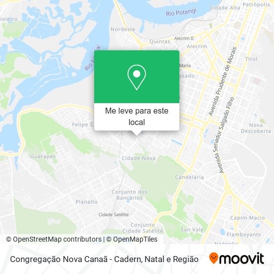 Congregação Nova Canaã - Cadern mapa