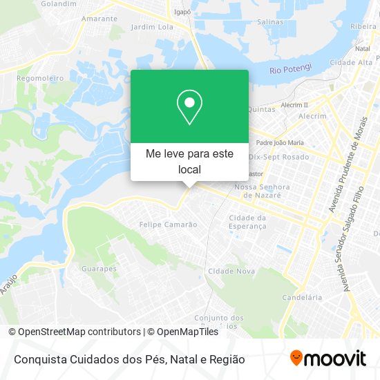 Conquista Cuidados dos Pés mapa
