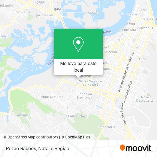 Pezão Rações mapa
