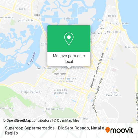 Supercop Supermercados - Dix Sept Rosado mapa