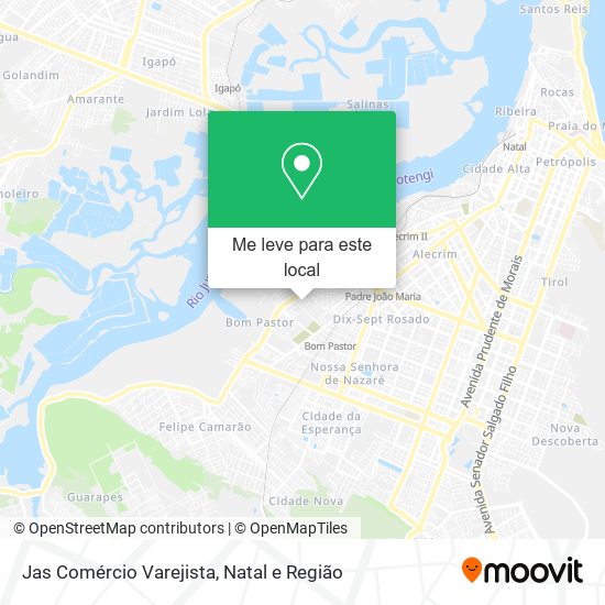 Jas Comércio Varejista mapa