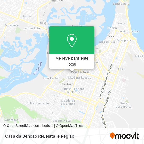 Casa da Bênção RN mapa