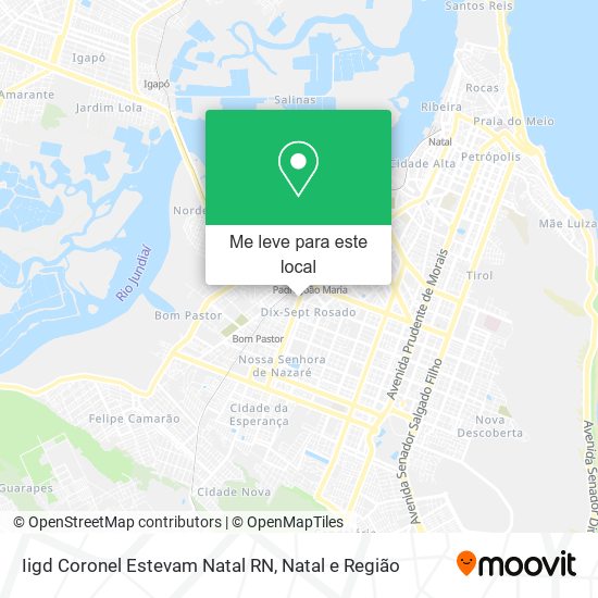 Iigd Coronel Estevam Natal RN mapa