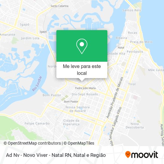Ad Nv - Novo Viver - Natal RN mapa