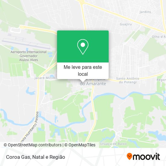 Coroa Gas mapa