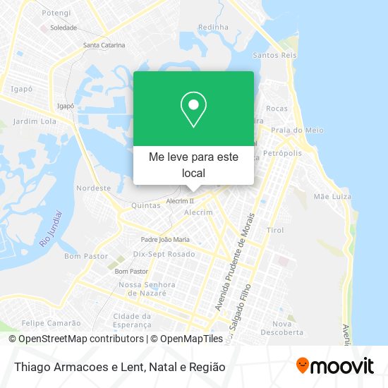 Thiago Armacoes e Lent mapa