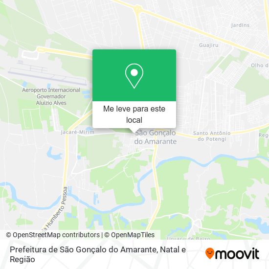 Prefeitura de São Gonçalo do Amarante mapa