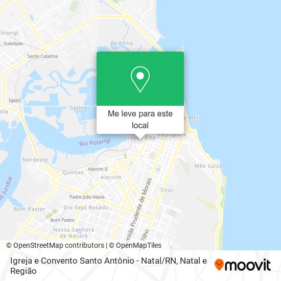 Igreja e Convento Santo Antônio - Natal / RN mapa