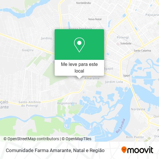 Comunidade Farma Amarante mapa