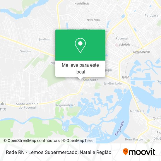 Rede RN - Lemos Supermercado mapa