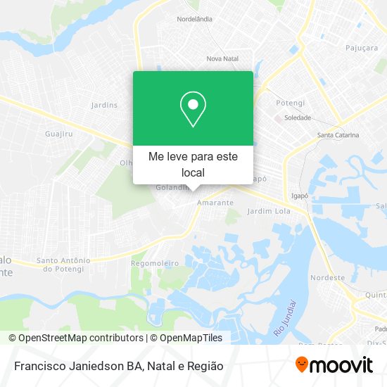 Francisco Janiedson BA mapa