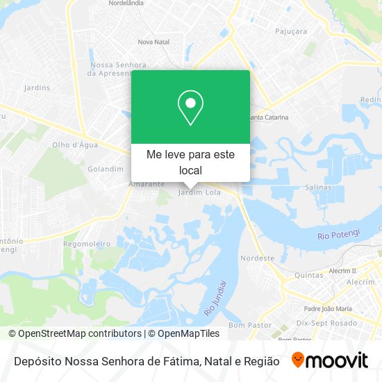Depósito Nossa Senhora de Fátima mapa