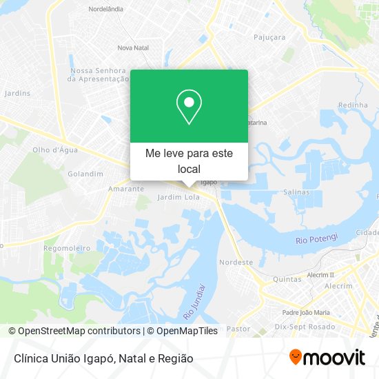 Clínica União Igapó mapa