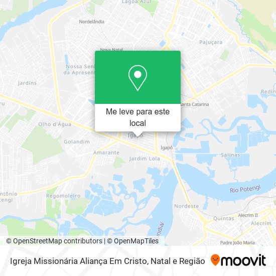 Igreja Missionária Aliança Em Cristo mapa