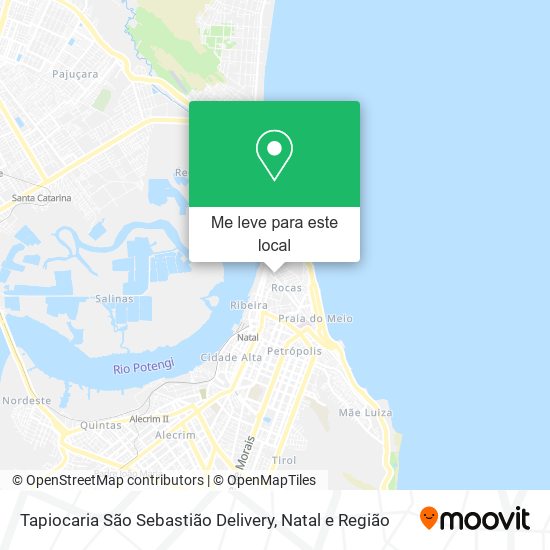 Tapiocaria São Sebastião Delivery mapa