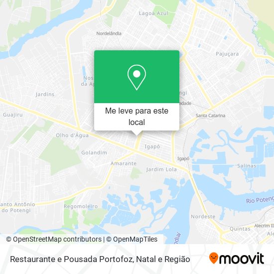 Restaurante e Pousada Portofoz mapa