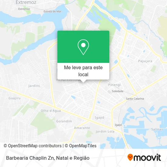 Barbearia Chaplin Zn mapa
