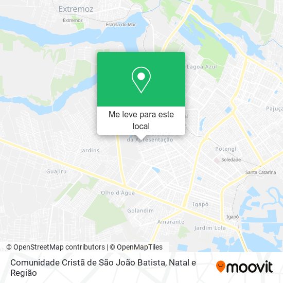 Comunidade Cristã de São João Batista mapa