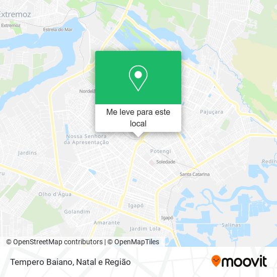 Tempero Baiano mapa