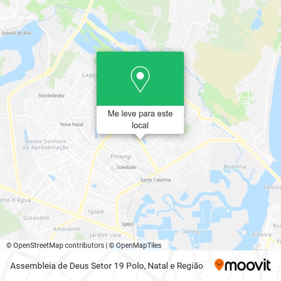 Assembleia de Deus Setor 19 Polo mapa