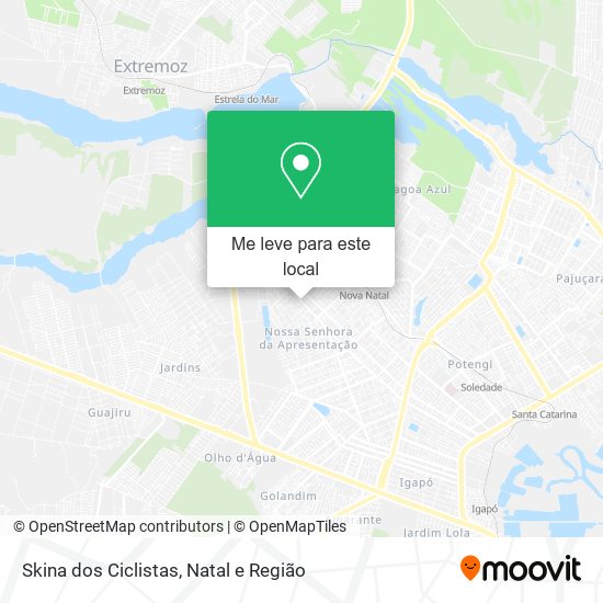 Skina dos Ciclistas mapa