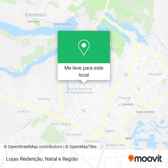 Lojas Redenção mapa