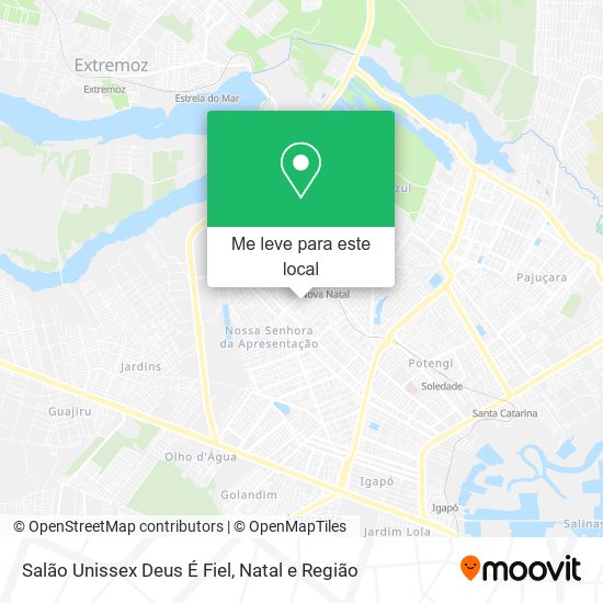 Salão Unissex Deus É Fiel mapa