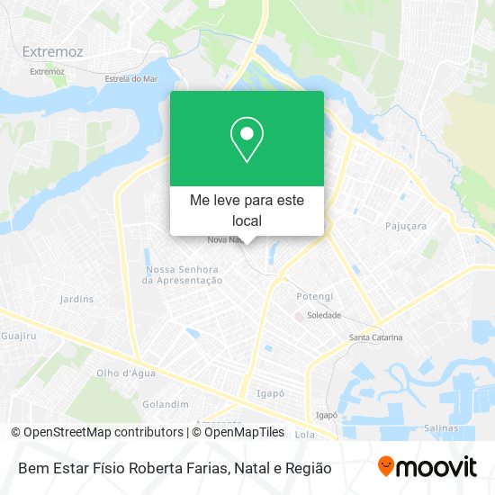 Bem Estar Físio Roberta Farias mapa