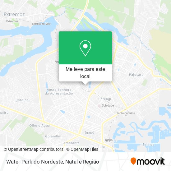 Water Park do Nordeste mapa