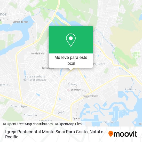 Igreja Pentecostal Monte Sinai Para Cristo mapa