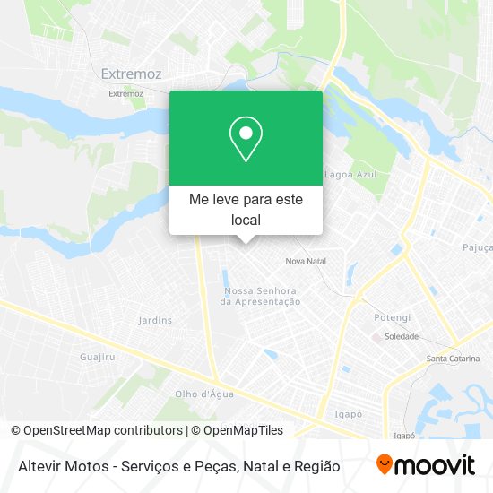 Altevir Motos - Serviços e Peças mapa