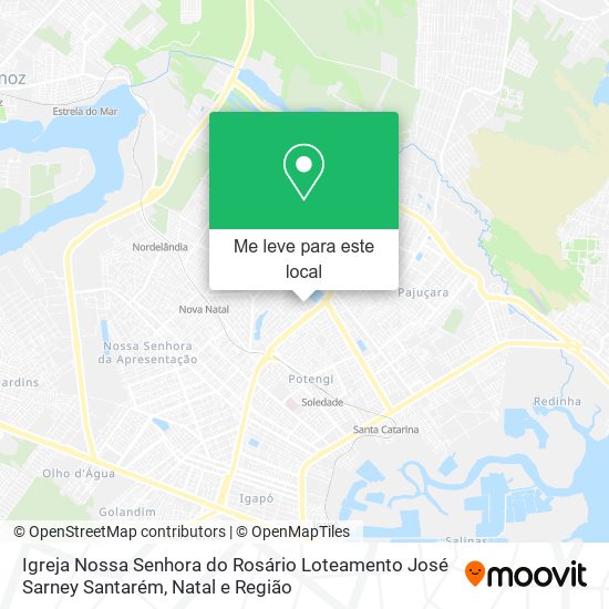 Igreja Nossa Senhora do Rosário Loteamento José Sarney Santarém mapa