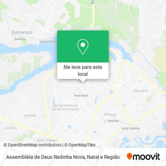 Assembléia de Deus Redinha Nova mapa