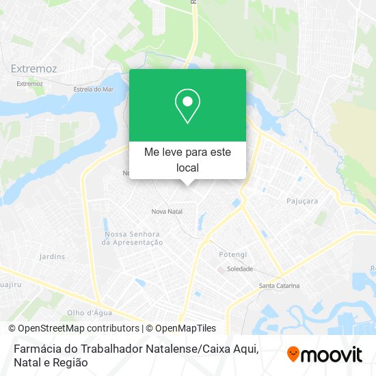 Farmácia do Trabalhador Natalense / Caixa Aqui mapa