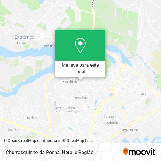 Churrasquinho da Penha mapa