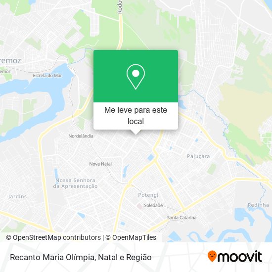 Recanto Maria Olímpia mapa