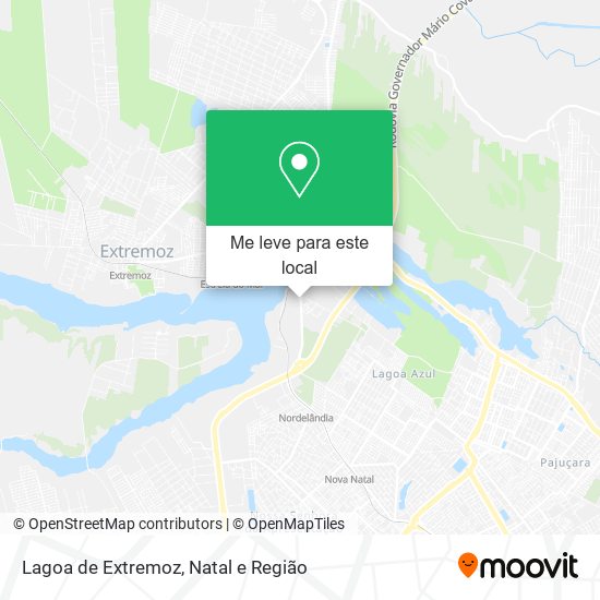 Lagoa de Extremoz mapa