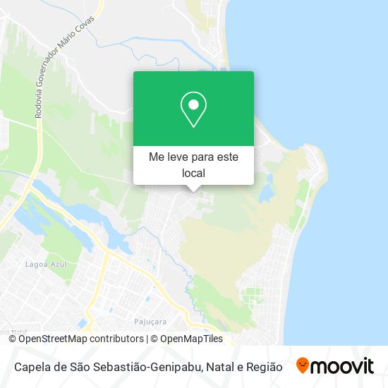Capela de São Sebastião-Genipabu mapa