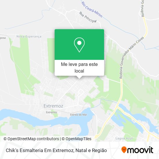 Chik's Esmalteria Em Extremoz mapa