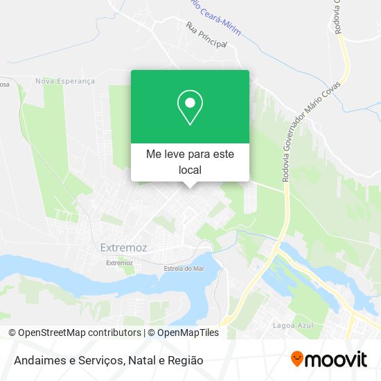 Andaimes e Serviços mapa