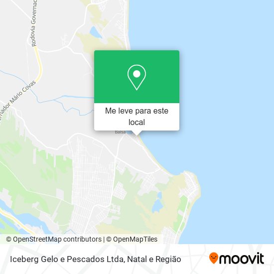 Iceberg Gelo e Pescados Ltda mapa