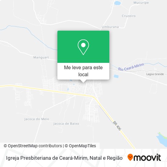 Igreja Presbiteriana de Ceará-Mirim mapa