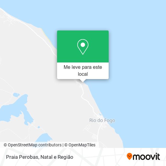 Praia Perobas mapa