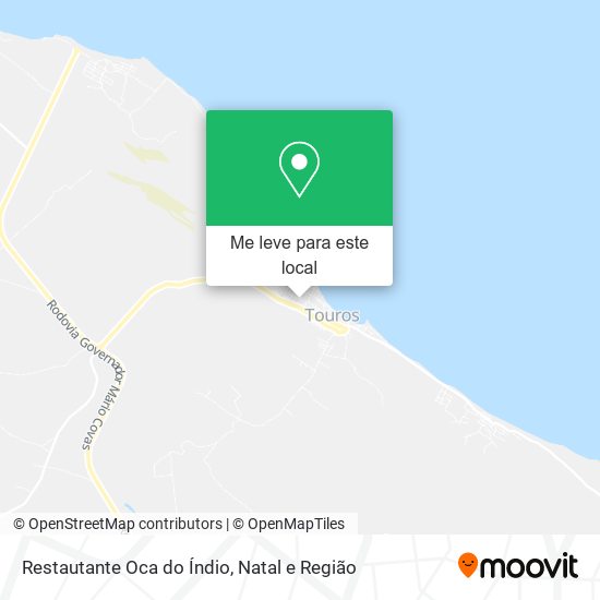 Restautante Oca do Índio mapa
