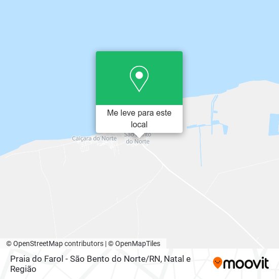 Praia do Farol - São Bento do Norte / RN mapa