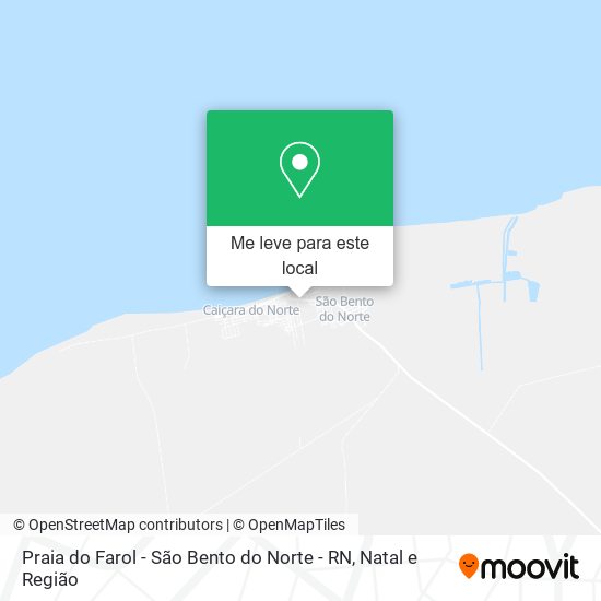 Praia do Farol - São Bento do Norte - RN mapa