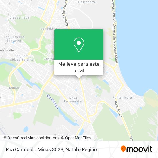 Rua Carmo do Minas 3028 mapa