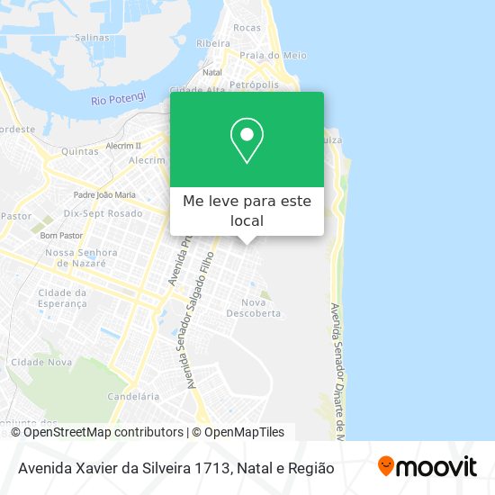 Avenida Xavier da Silveira 1713 mapa