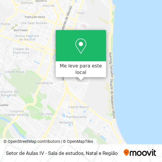 Setor de Aulas IV - Sala de estudos mapa